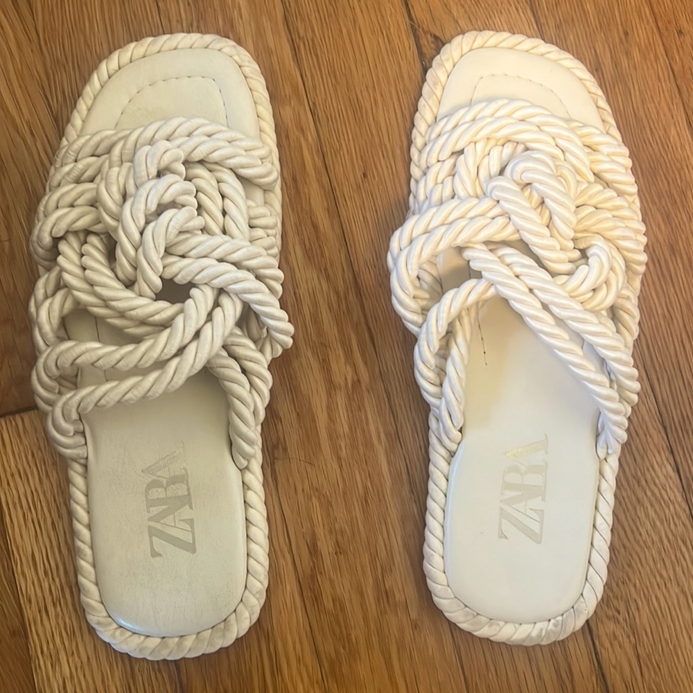 Braided sandals